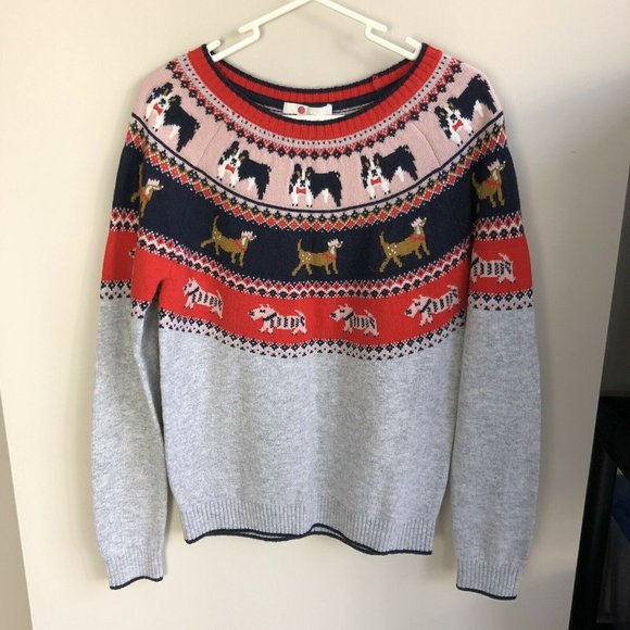 Boden Sweaters - Boden fair isle dog sweater size S